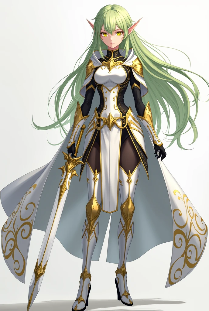 <lora:disgaea3-20:1>sapphire, white hair, long hair, green eyes, star-shaped pupils, dark skin, medium breasts, tiara, fur collar, armor, cleavage, miniskirt, masterpiece, best quality