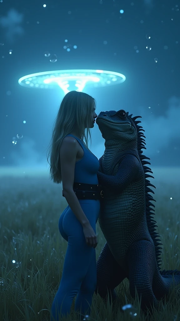 araffe and a woman in a white dress standing next to a dinosaur, taylor swift modeling, die antwoord music video, hot reptile humanoid woman, still from a music video, taylor swift carrying a rifle, adam and eve versus godzilla, as a retro futuristic heroine, photograph of taylor swift, still of rainbow ophanim, taylor swift as princess leia --auto --s2