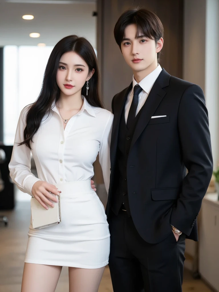(((masterpiece))), (((Highest quality: 1.4))), ((Very detailed: 1.4)) , ulzzang-6500-v1.1, (RAW Photos:1.2), (Photorealistic), (Genuine:1.4), (エリートBusinesswoman1人), Sharp focus、High resolution,business suitを着た上品な上流階級のエリート女性, 厳格なbusiness suitを着ている, Wearing ultra-realistic pantyhose、Wear high-quality high heels、 Girl in suit, business suitを着ている, business suitを着ている, business suitを着て, Businesswoman, Business Attire, 黒のbusiness suitを着ている, Wearing a jacket and skirt, business suitを着た女性, business suit, business attire, Luxury Suits、Makeup, Sharp Eyes、(Detailed Background:1.2), Exposed thighs!!!,