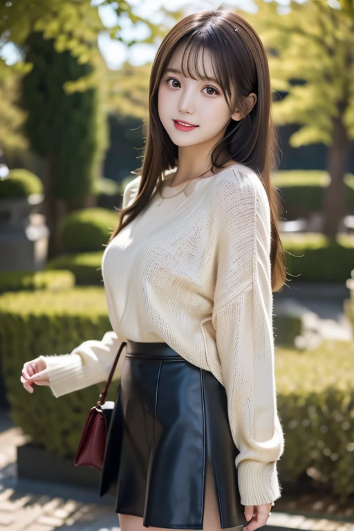 1 Girl,On the Street,Soft Light,Chinese Beauty,Hip skirt,Dark-haired,long hair