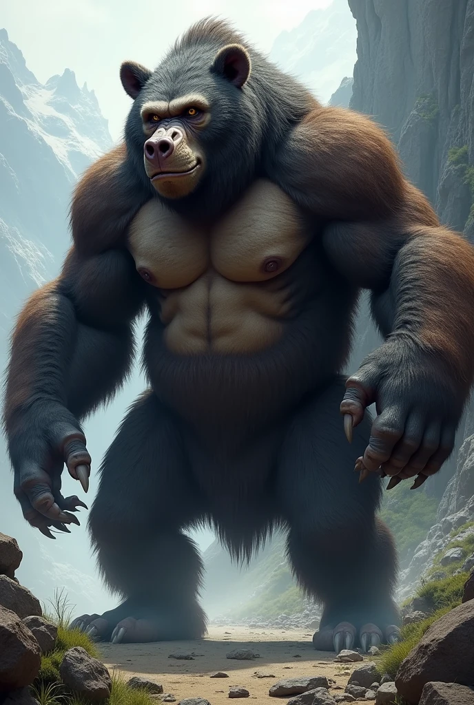Men ,muscle monkey d garp