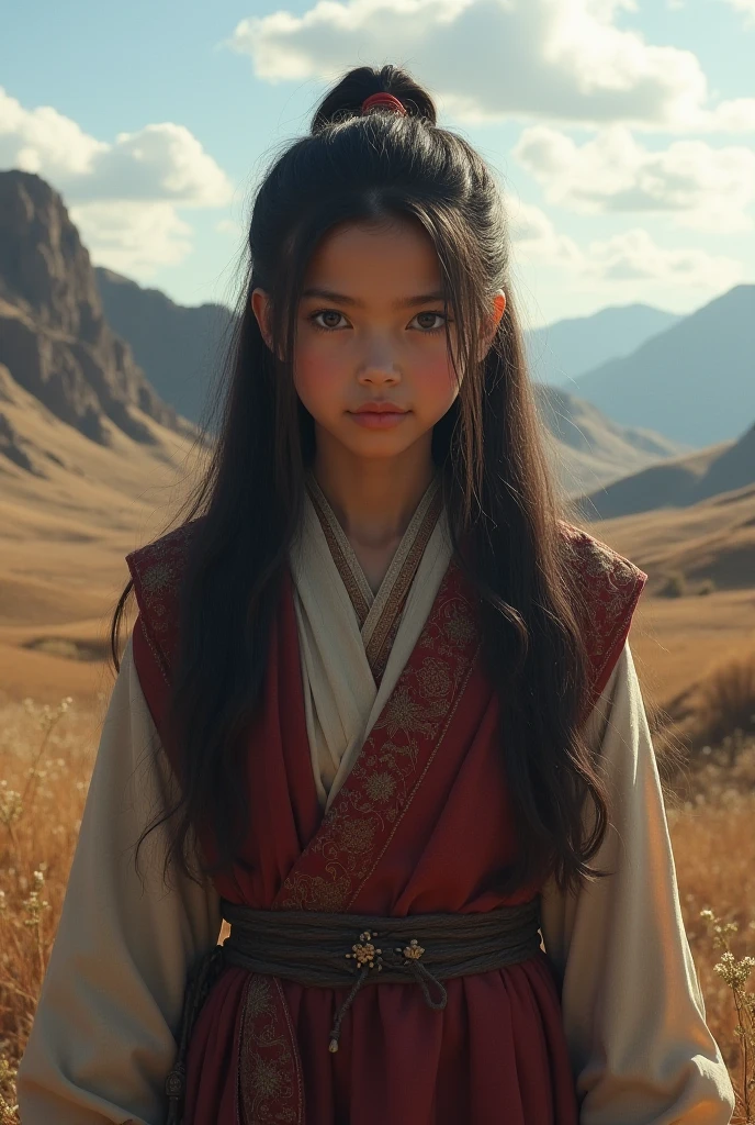 Mongolian girl in Genghis Khan timeline