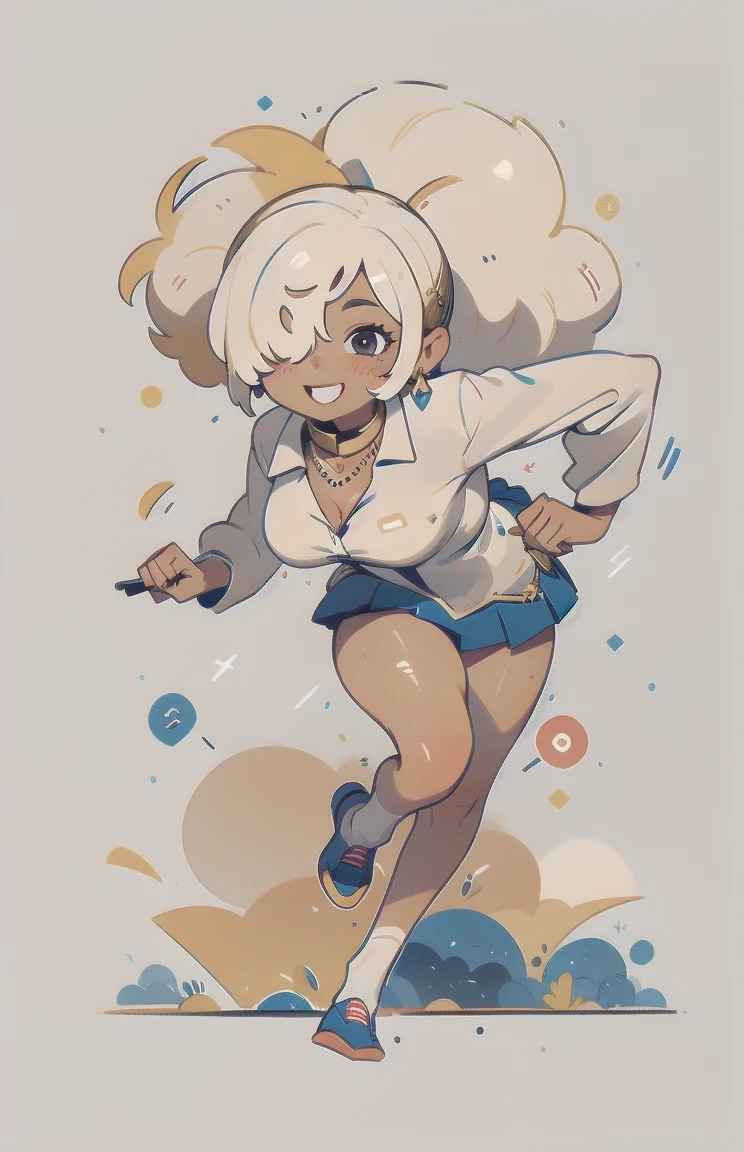 Background: A pristine, white backdrop devoid of any shadows, setting the stage for a masterpiece. (masterpiece, highest quality, no light shadow, background white:1.5)
One person: A lone figure in a cartoon style setting, with bob hair cascading down in soft, bouncy curls. (one person, bob hair, curly hair, cartoon style:1.5)
Full body view: The entirety of the figure is displayed, as they run in a graceful and fluid motion, showcasing every intricate detail. (one person, full body view, masterpiece:1.5)
Baby: In the same