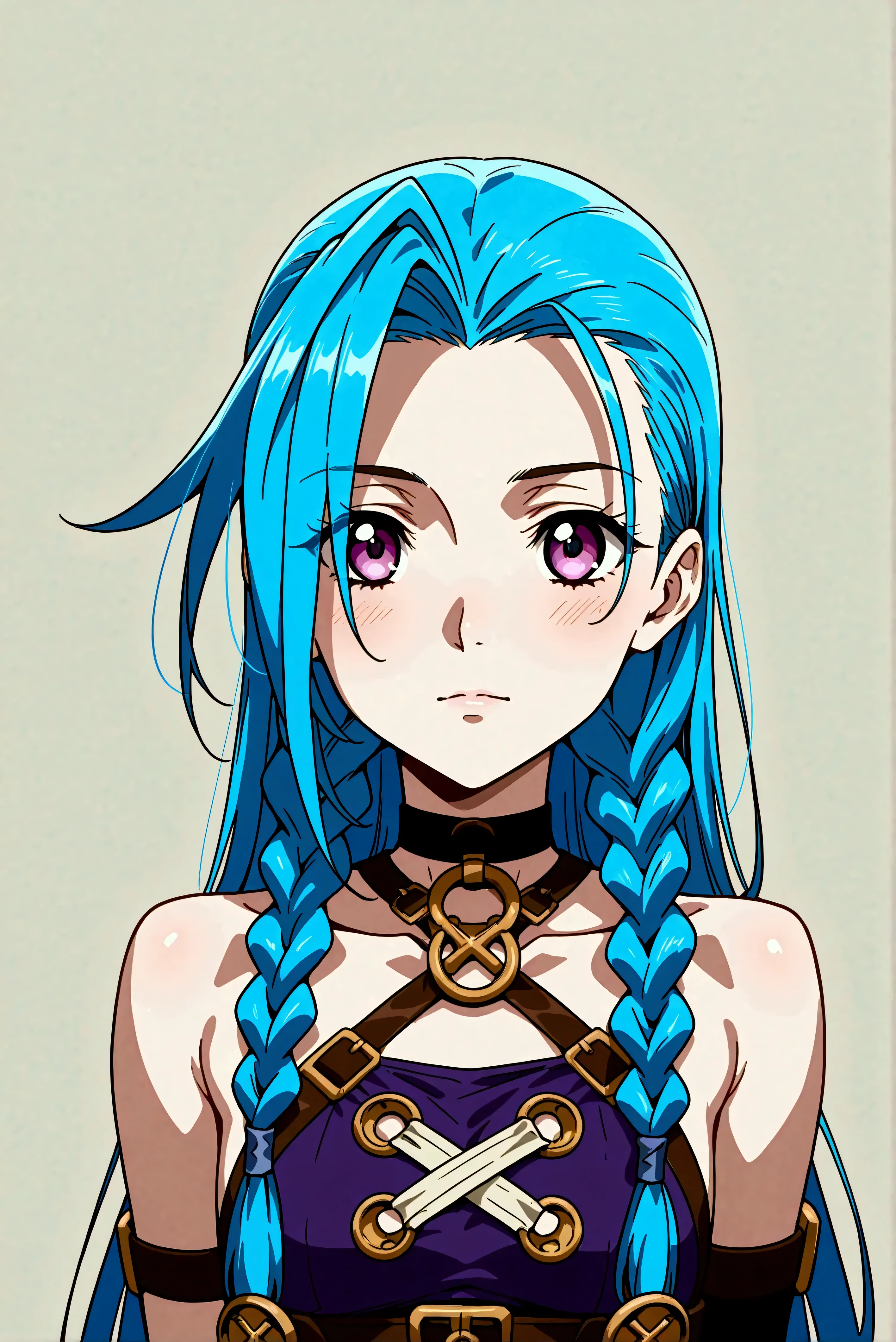 Créez un design ou un concept créative et ludique d'un personnage inspiré du concept de « Nude Jinx » de noel, une représentation sexy et séduisante tout en mettant l'accent sur ses traits de personnalité, son style et la façon dont elle interagit avec le monde qui l'entoure. . Mettez l'accent sur sa nature ludique, son énergie vibrante et son sens unique de la mode d'une manière légère et artistique avec une touche de vacances, en incorporant des éléments qui reflètent à la fois sa personnalité chaotique et l'esprit festif de Noël. Utilisez des couleurs vives, des motifs ludiques et des contrastes inattendus pour capturer sa nature espiègle tout en célébrant la joie des fêtes de fin d'année. Tenez compte d’éléments tels que les décorations, les tenues et les interactions avec les symboles traditionnels des fêtes. Visez un design amusant et fantaisiste qui équilibre l'énergie sauvage de Jinx avec la chaleur de la joie festive avec une contenue explicite.
