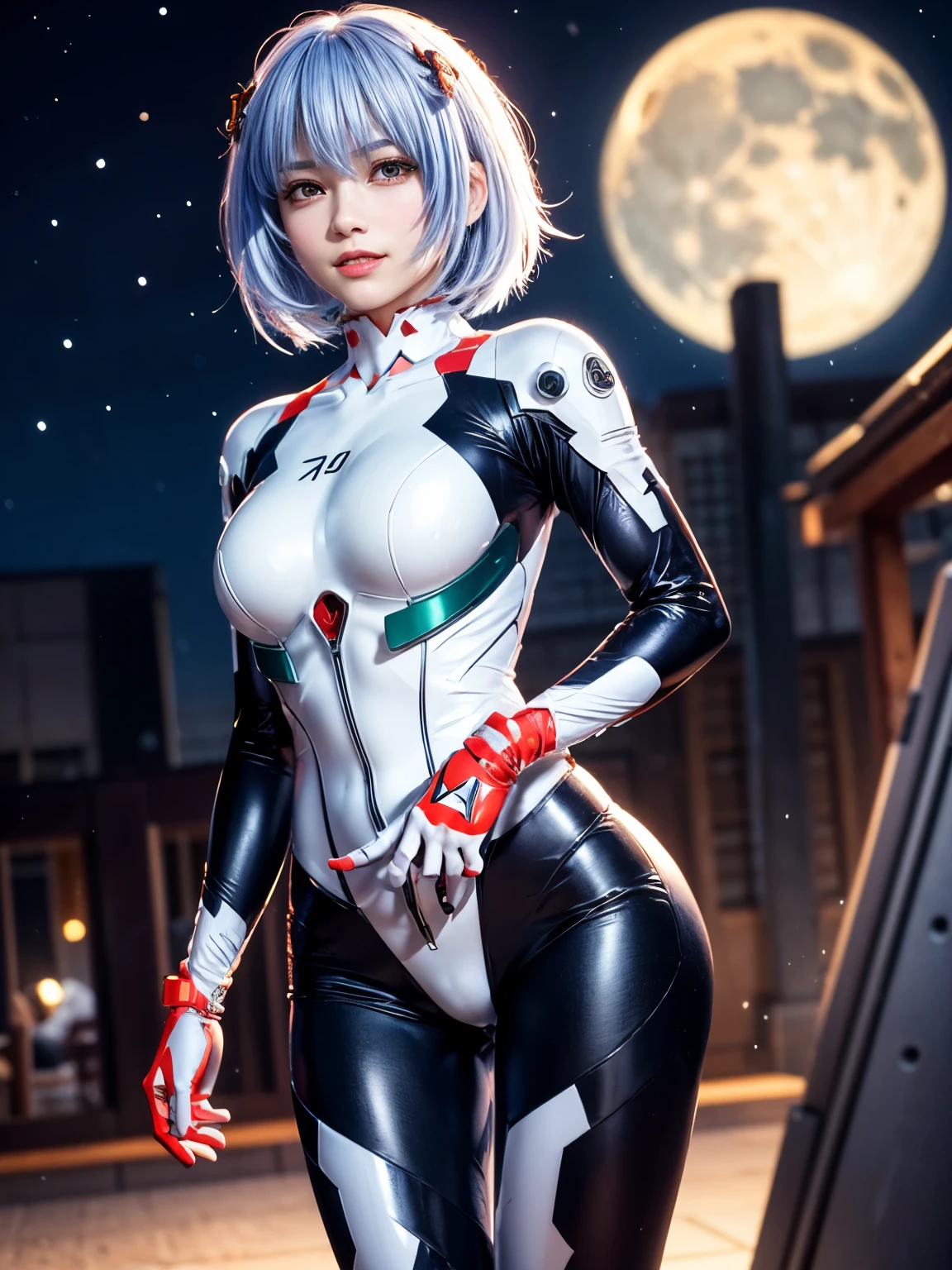 (bangs:1.3), (new heat core by strong fever :1.5), (mixed white hair :1.4),(perfect skin girl:1.4),(beautiful hair1.3),(big boobs:1.3)
(black carbon suits:1.3),(neatly groomed short hair :1.4),(white eyes:1.5),(after strike impact driven:1.5)