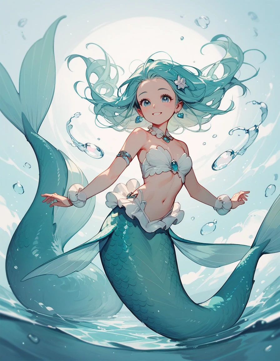 Mermaid,cute,cool, medium chest