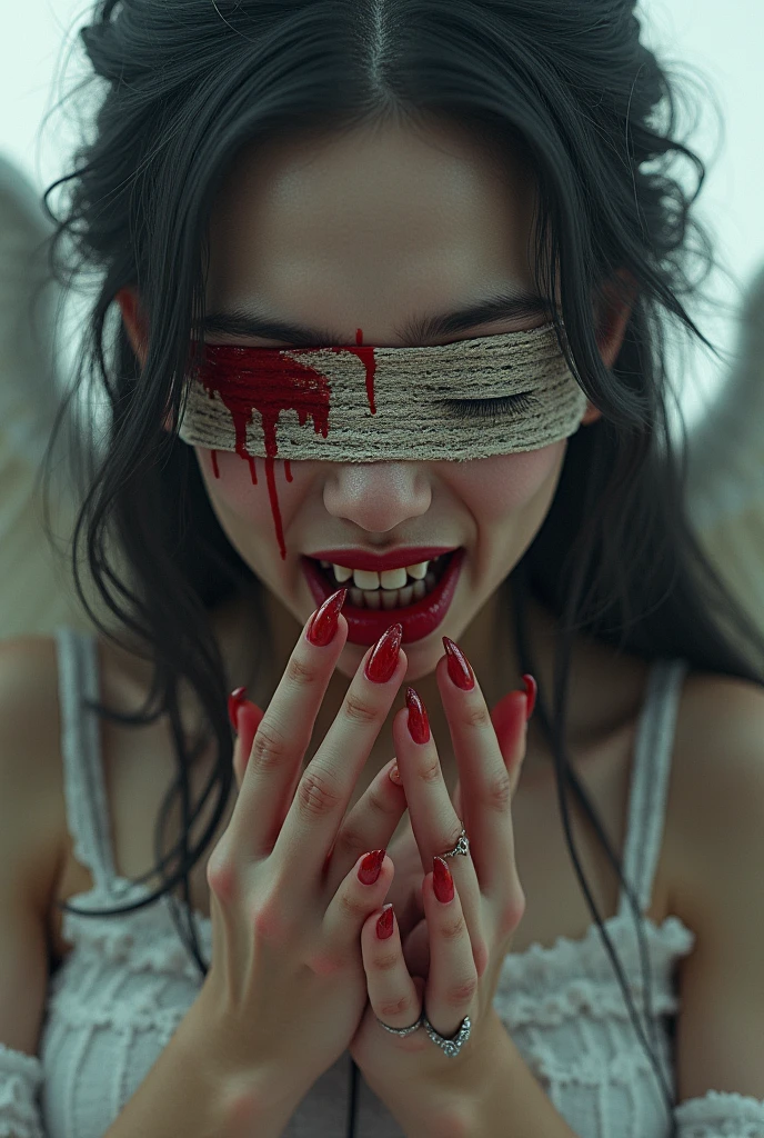 Hand

 cutting and so many blood 
