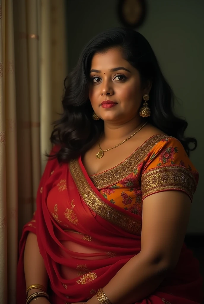 Foto RAW, photorealistic, photography, full body shot, master shot, goddess like beauty, perfect thick chubby mallu Desi aunty bhabhi, Wearing a Stanapatta, a chest-band.Saree model, model Photography, Indian saree shoot, Indian traditional wear advertising photography, traditional wear brand shoot, face of Indian actress Sonakshi Sinha, masterpiece, realistic, realism, incredible details, pleasure, photorealism, detailed skin, skin pores, high contrast, photorealistic Artstation 8k HD digital art trend of high definition and detailed realistic skin texture, ultra detail, realistic skin texture, armature, best quality, ultra high definition, (photorealistic:1.4),, high resolution, detail, raw photo, Re sharp, by Lee Jefferies Nikon D850 Film Stock Photo 4 Kodak Portra 400 Camera F1.6 Lens Rich Color Ultra Real Realistic Realistic Textures Dramatic Lighting Unreal Engine Trending at Art Station Cinestill 800,(pele altamente detalhada: 1.2), 8k UHD, DSLR, soft-lighting, alta qualidade, grain of film, Fujifilm XT3,she didn't like to wear blouse or bra, she happy to wear only saree, she hates blouse or bra,