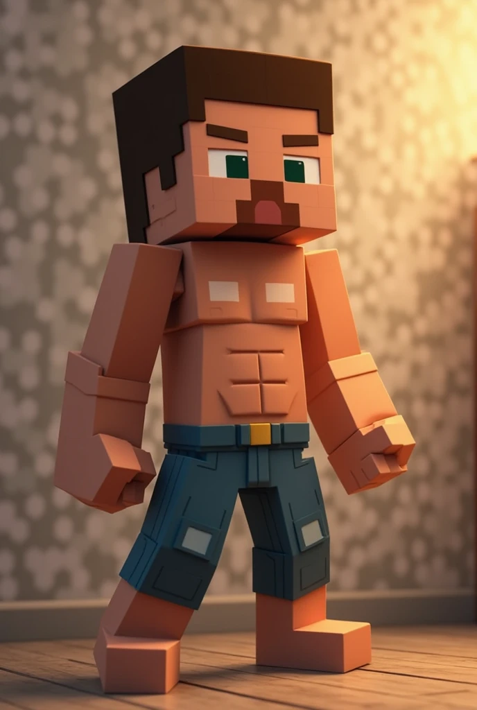 Minecraft Iron Golem, silver iron color skin, beard goatee, smling, detailed muscular wet body hairy, big hard dick, cumming inside a cup of glass, in village,  photorealistic, hyperrealistic, 8k, highly detailed, masterpiece, cinematic lighting, dramatic shadows. With Moss in body.