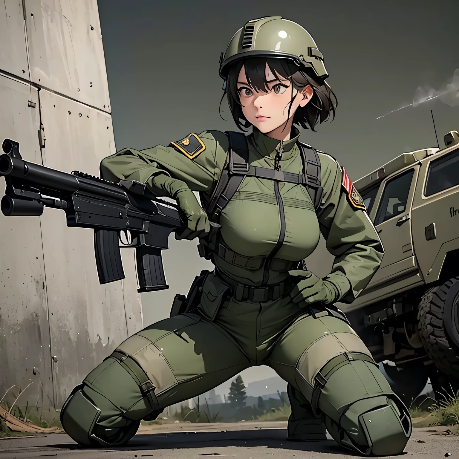 Outrageous resolution、masutepiece++, Best Quality++, ultra-definition++, ultra-definition++, 4K++, in 8K++, Side view, (Background Focus)++, Extremely detailed, Muscular wild big with clearly visible abs and muscles, (Bleeding)++, (Exploding battlefield),(Military man in green and brown camouflage suit), (((Wrap dynamite and grenades all over the body)))+++、(Evil), (shiny hair and skin),(Green camouflage suit), short-haired,(Red Eyes), (Asahi), (camouflage uniform)+, ((Muscle Soldier)) +++, Evil, ((Beautiful)), ,Explode on the battlefield,perpetrator, ragged clothes, evil eyes, western architecture, Dark tones, fantasy-inspired, hard disk, Best Quality, game, Wallpaper, dark environment,Belt bag, (battle posture), Lively, cleanshaven, Tight abs, Tomomo with tense muscles, Evil smile, Perfect eyes, Pupils, Perfect hands, Bloody Body, Wild tattoo, Evil atmosphere, (wet effect)+, (light effect), (Cinematic Light)+, (Light cinematic)+