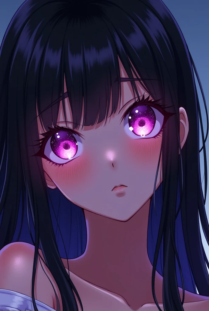 (8k, Ultra-high resolution, The best masterpiece, best quality:1.2), Very detailed, portrait, Half Body, side, focus on eyes, HD RAW photos, career arrest, High quality and beautiful, 超高清 8k 影像照片, confess, Professional photography, (actual, actual相片: 1.37), Very detailed的美麗女孩, Super delicate face shape, Contoured eyes, (Very detailed eyes), Delicate skin, (HD Skin:1.2), Neatly contoured fingers, (20:1.2), Twenty generations, cute girl, young beautiful mother, solo, Ai Hoshino, Hoshino Ai, (Wear comfortable loungewear), Vibrant look, (Layperson, Living room), Dynamic dark purple long hair, shiny purple eyes, (Star-shaped pupil:1.5), one hand raised, Sensual, warm, Exuding motherly love, perfect anatomy, Detailed background, HD Background, Volumetric lighting, actual, stunning details, 8k Ultra HD, high quality, CG unity, C4D Rendering, 3D Rendering, Octane Rendering,