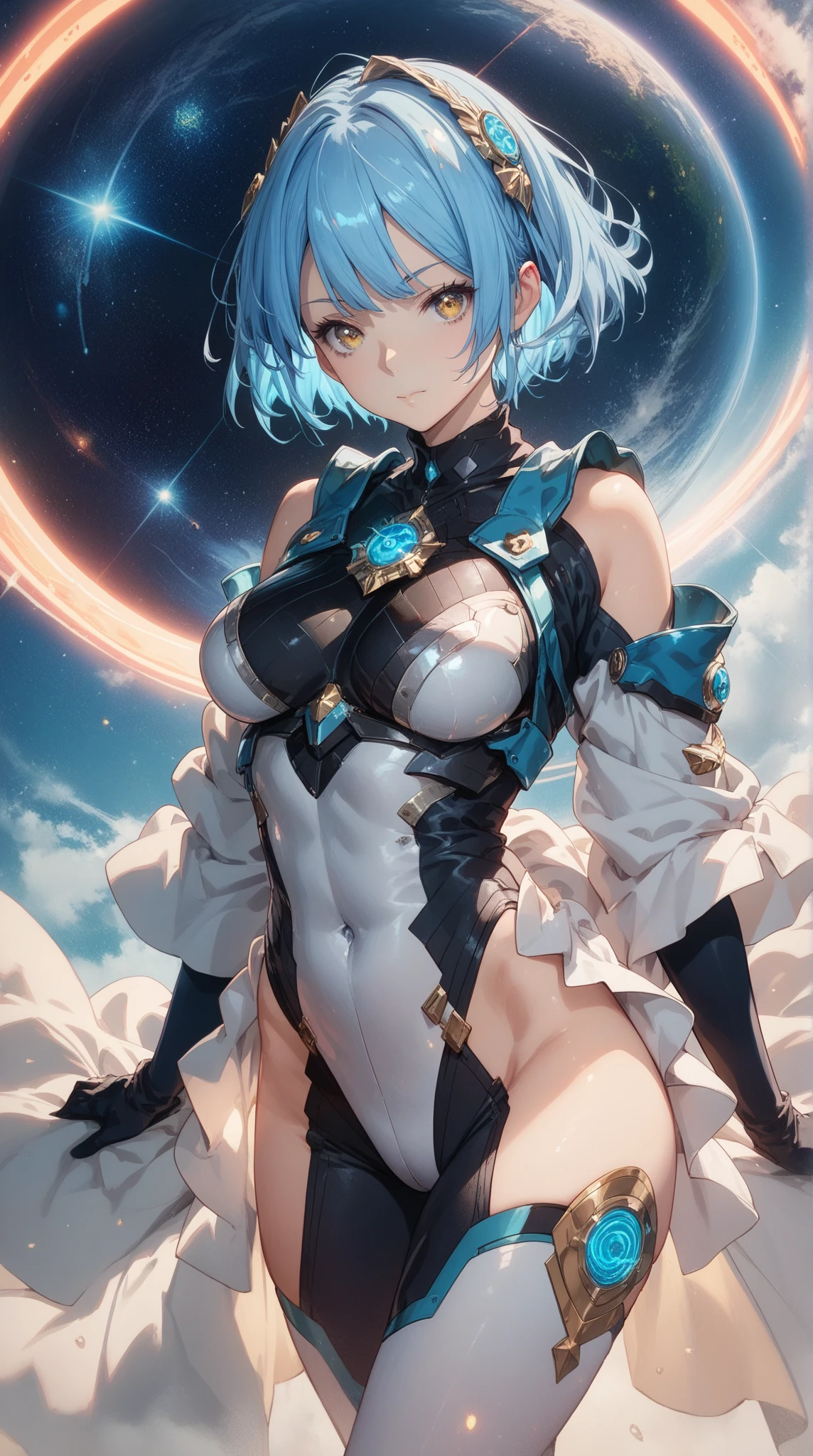 (High Detail:1.2) Anime Girl, (Cinematic Lighting, Delicate Colors), (Purple Lightning:1.2), Lighting Calm, Wind, Fog. Turquoise, delta tones.