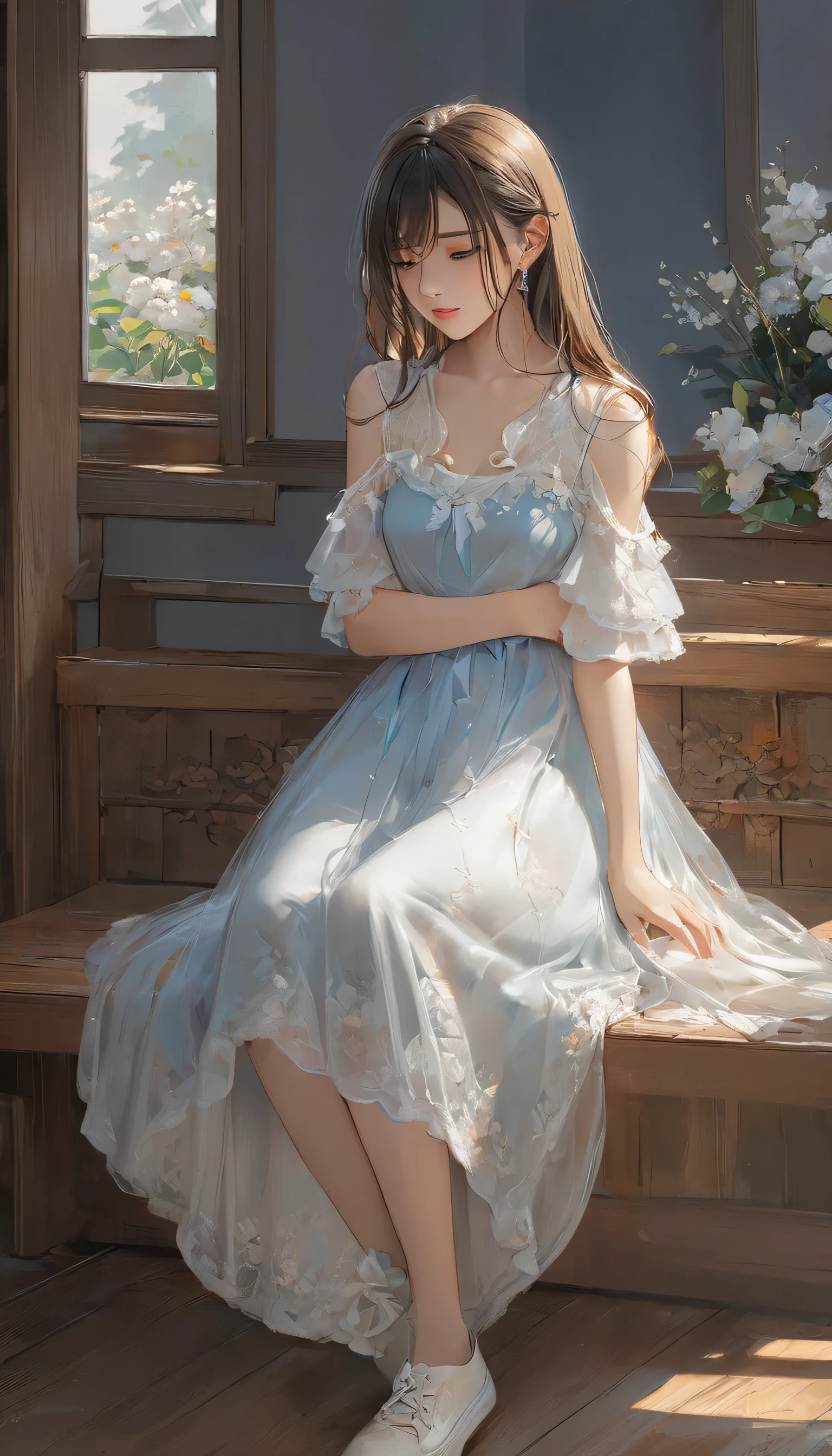(Masterpiece, best quality :1.2), one girl, Alone