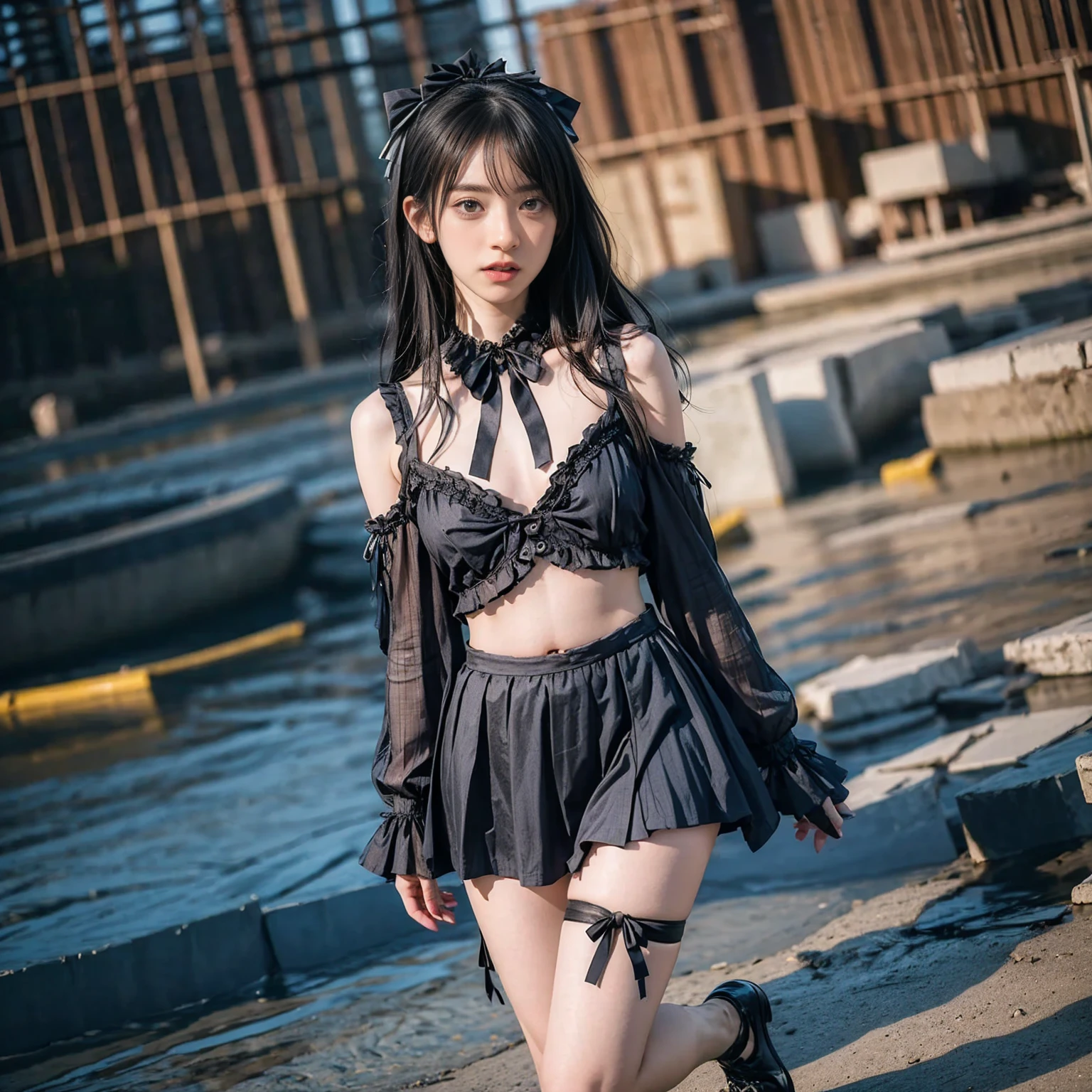 ((Best Quality, 8k, Masterpiece: 1.3)), Focus: 1.2, Perfect Body Beauty: 1.4, Buttocks: 1.2, ((Layered Haircut, Flat Chest: 1.2)), (Rain, Street:1.3), Bandeau Dress: 1.1, Highly Detailed Face and Skin Texture, Fine Eyes, Double Eyelids, Whitened Skin, Long Hair, (Shut Up: 1.3), Full Body