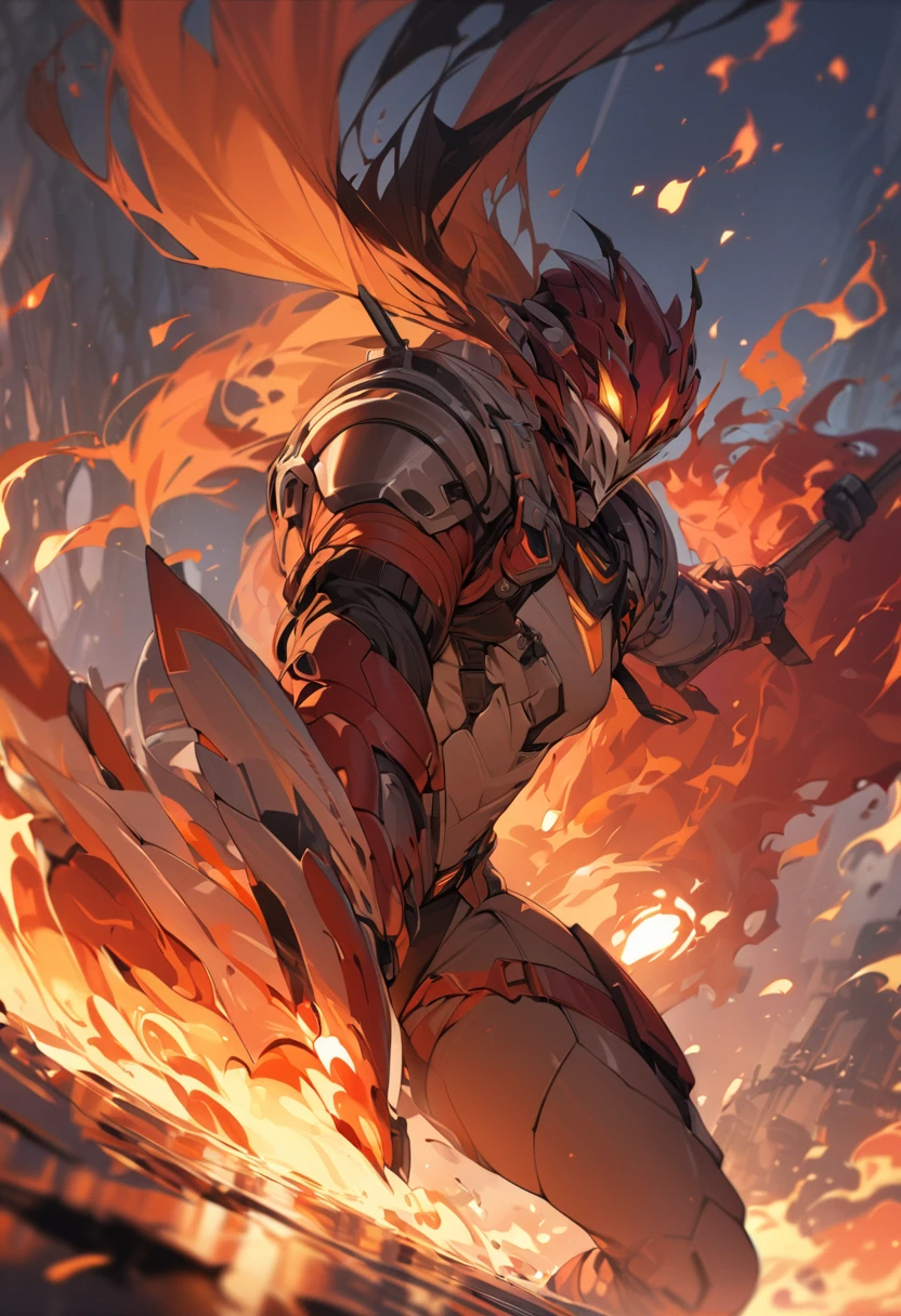 Score_9,Score_8_up,Score_7_up,highest quality,masterpiece,detailed,(1 fighter,slim),(fire,flame),(full of spirits)