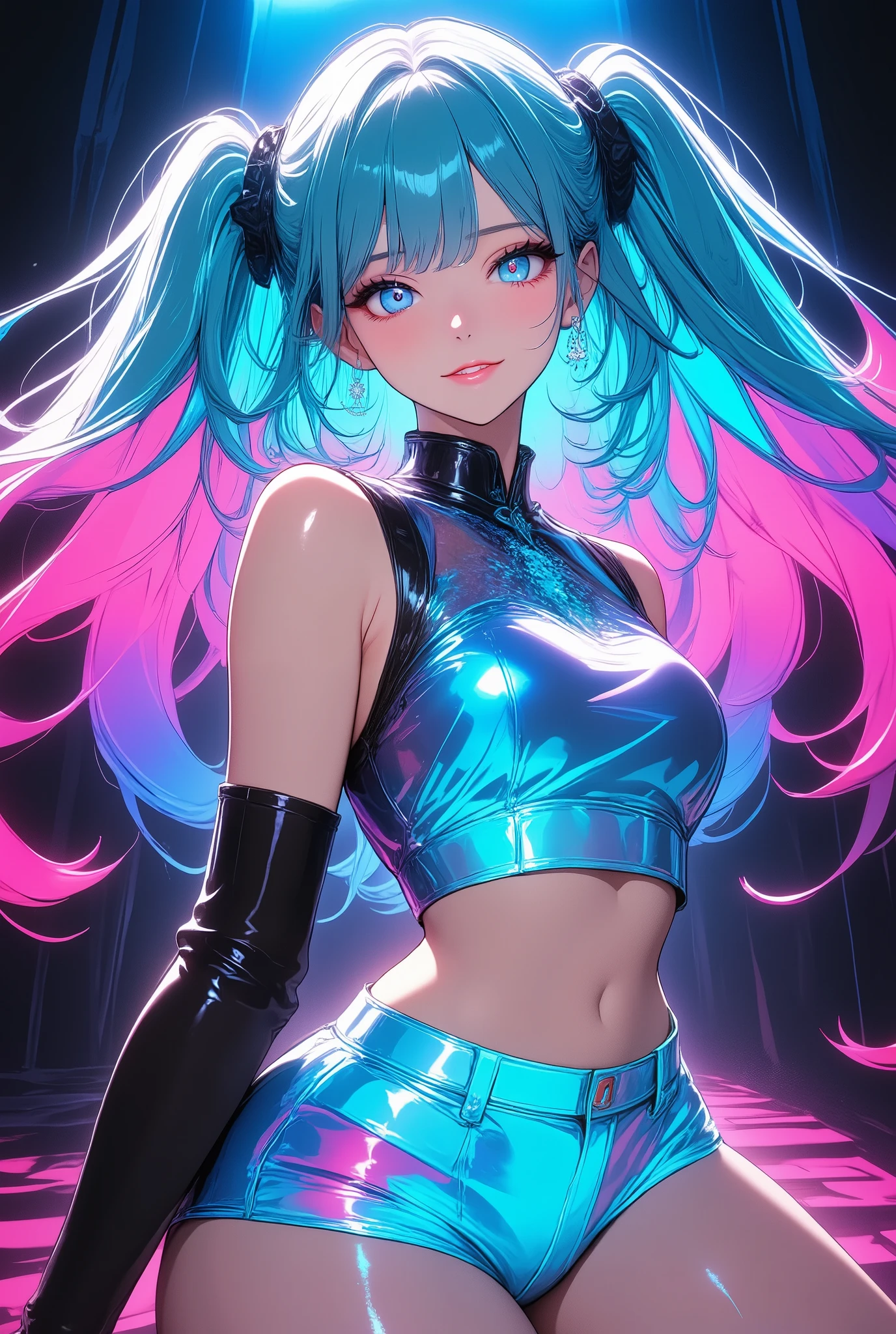 Neon on Rainbow Hair, ((Scotland)), Realistic Painting ((Full Movement Body)) Little Girl Portrait, Complex, 8k, Highly Detailed, Volumetric Lighting, Digital Painting, Clear and Strong Focus, Art by Artgerm e Rutkowski and Alphonse Mucha, CGee Community