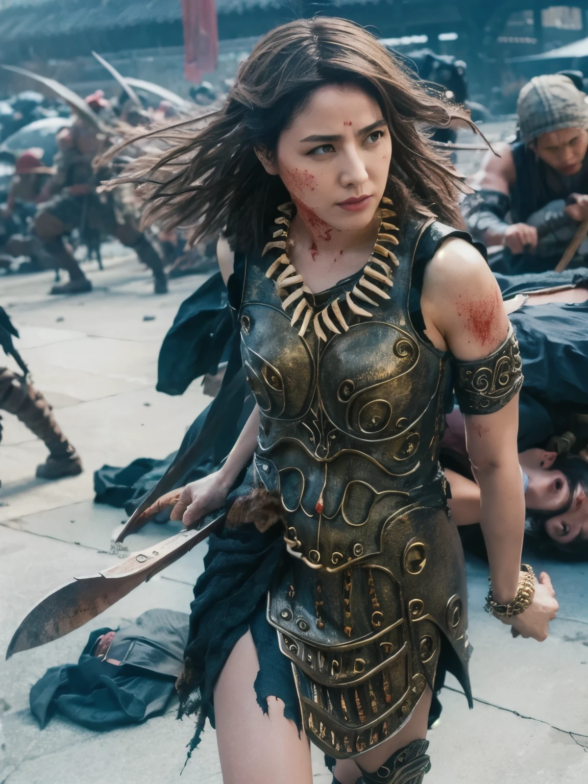 slain, torn clothes, Attacked 
