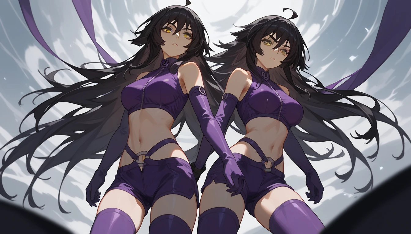 pupils constricted,purple eyes,cabello aqua, bikini ass bare shoulders bikini blush breasts elbow gloves female fingerless gloves gloves long hair looking at viewer low twintails medium breasts open mouth shiny shiny clothes shiny hair shiny skin sideboob smile thighhighs thong thong bikini twintails very long hair ass focus, pussy visible through panties, twintails aqua hair