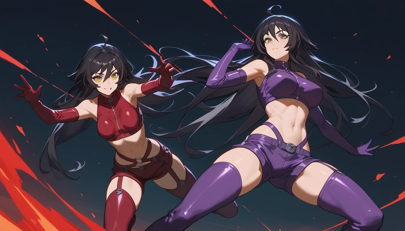 There are two women in underwear and a cowboy in town., videogame screenshot>, posing for a fight intricate, Screenshots of PS 3, SFW version, bottom shot, asuka suit under clothes!, Game screen is hot, videogame screenshot, tranding on pxiv, pc screenshot, high quality screenshot, Kunoichi, 2b, 2 b, Yakuza 4
