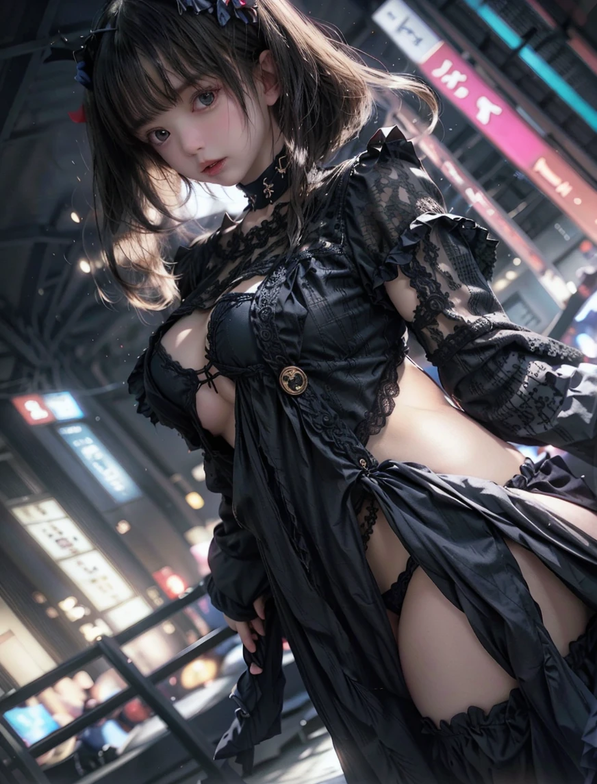 （in 8K、Raw photography、beste-Qualit、tmasterpiece：1.2）、（female pervert、a photorealistic：1.37）、（aegyo sal:1）、cute little、Professional Writing、photon maping、Physically Based Rendering、bob cuts、Gray eye、Night、steampunc、Clear background、fullllbody、A sexy --auto