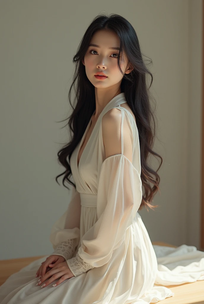 (masterpiece, best quality:1.2), (RAW photo, realistic, photorealistic:1.3), (8K, highres, ultra detailed:1.2), 1girl, (perfect anatomy), (focus on face, looking at viewer), (Korean beauty, K-pop idol), (detailed eyebrows, realistic beautiful eyes, realistic glossy skin, detailed beautiful handsome face:1.2), bangs, (slender, small breasts, thin waist:1.3), (realistic cinematic lighting, detailed shadowing:1.2), outdoors