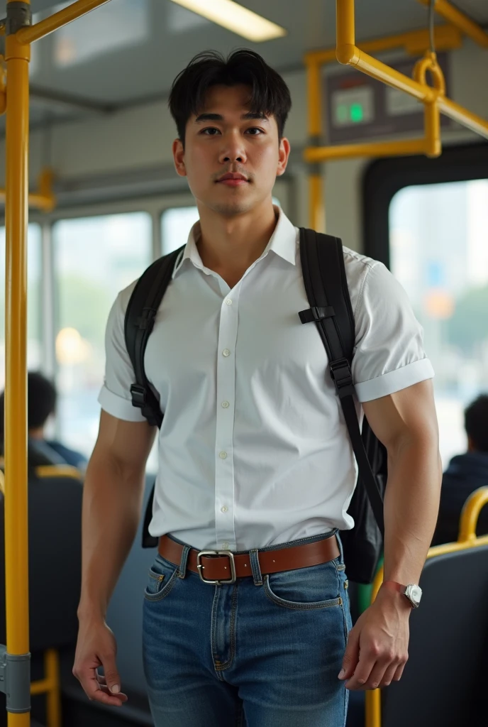 Chinese man handsome in the subway,25 years old,Ultra-flat head,Wearing a transparent shirt ,huge bulge, leg apart,musculous,Handsome, pervert smirk, Exposing thighs, In crowded subway cars, 16k resolution , ultra-high clarity , hyperrealism , ultra hd picture , uhd , details face , details , handsome man , high quality , Sit next to you、Lean on the man next to you , nsfw , sexy , eroticism , sitting side b side,wearing no underwear, sexy, Masculine and handsome, muscular, Beautiful muscles, hairy body,sweat, lewd face, firm chest, sexual, provocative, lustful, accessories include a luxury wristwatch, casual cufflinks and a simple but elegant leather belt, looking at the viewer, muscle veins, lightly tanned skin, drooling, slimy, sticking out tongue, wanting to show off chest
