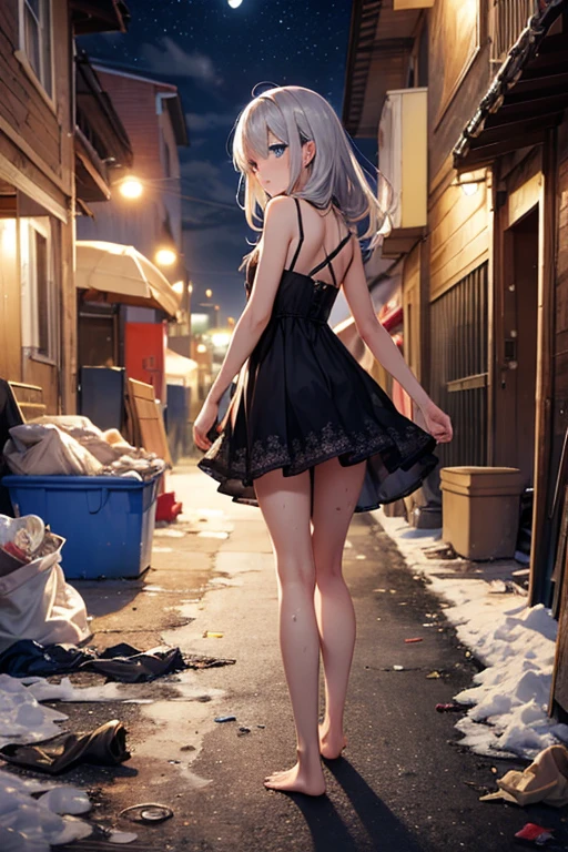 high quality, best quality, cute, dirty ,sweat,mud,snow, cardboard