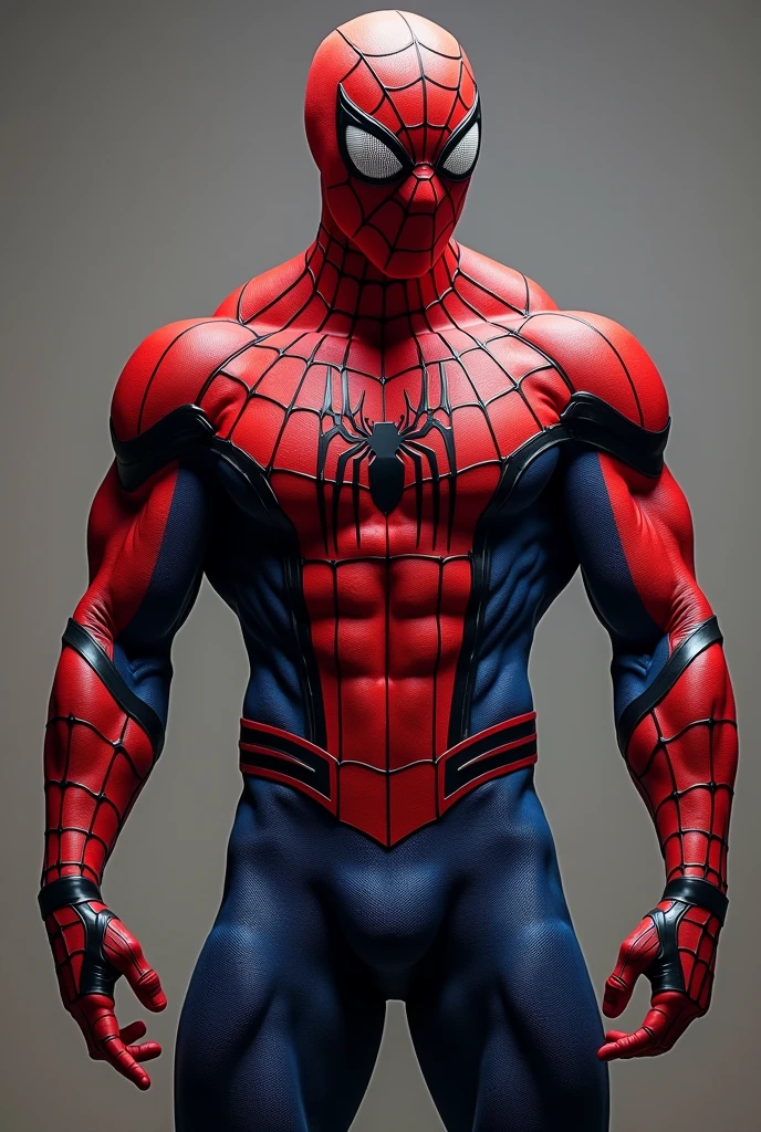 Realistic naked spiderman