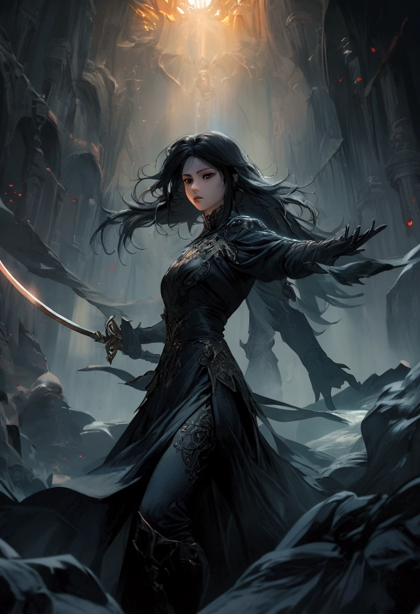 1girl,masterpiece, best quality,fantasy,dark,shadow,
