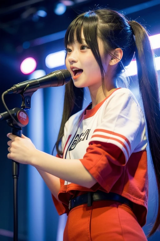 Lend me a microphone,Left hand making a peace sign,Accurate depiction fingers,