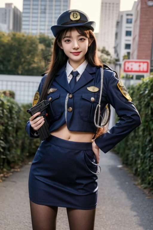 (onoff),(side-by-side photo),(split screen),16K, (masterpiece:1.4), (best quality:1.4) ,8K,cinematic lighting,((best quality)), (masterpiece) , (realistic shadow) , (depth of field),(intricate details:1.4), 1women,Japanese,(Super beautiful),(beauitful face:1.5),(A detailed face:1.5),(lip stick:1.1),(eye line:1.2),mascara,eyeshadows,Slender body,brown eyess,(Black short Wavy Hair:1.3),(asymmetrical bangs),(Japanese women police uniform:1.5),A crowded street in Shibuya, at night,((mideum shot:1.3)),Glasses,(completely nude),