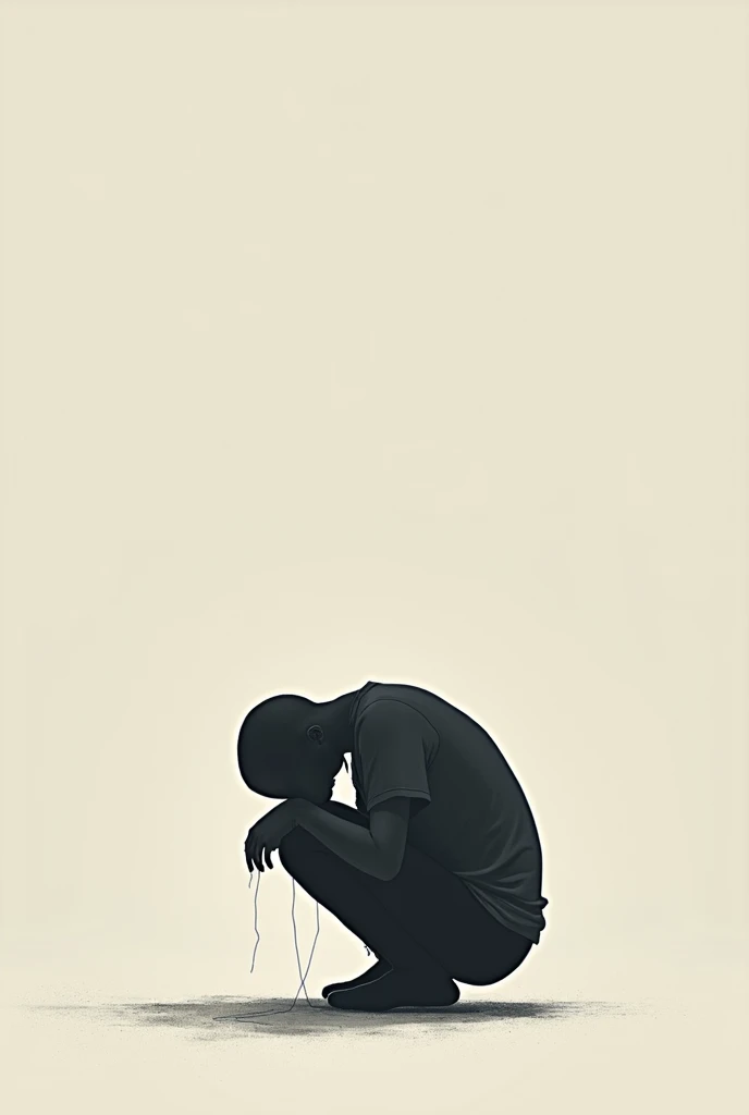 Minimalist depiction of depression.