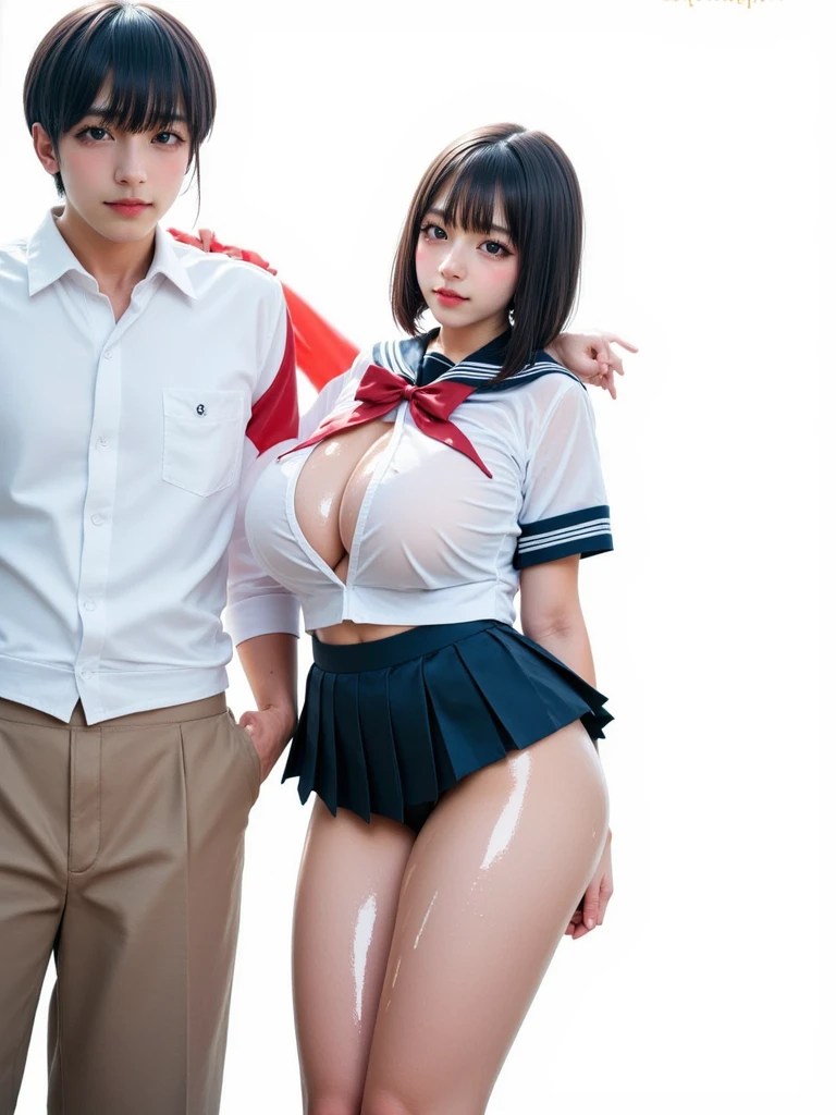 (Sexy idol with gentle attractive Japan and beautiful very young face),Grab from behind、、(Schoolgirl in sailor suit)Grabbing your butt from behind on a crowded train)、(Pleated skirt with roll-up)、Omeko Beautiful Girl1a person、((A man grabs a schoolgirl buttocks from behind:1.4))、((((molesting))))、Touching your buttocks from behind on the bus、red blush、(((sexual act、erotick)))、((Skirt flipped up、I can see panties))、High twin tails、high-level image quality、realisitic、(((agony、angry expressions)))、(((Touching multiple guys in the chest or crotch:1.5)))、grabbing on breasts(((On a crowded train)))、((、Cowgirl)),((Sexy horizontal striped panties)),Turned、NSFW、Buttocks exposed、