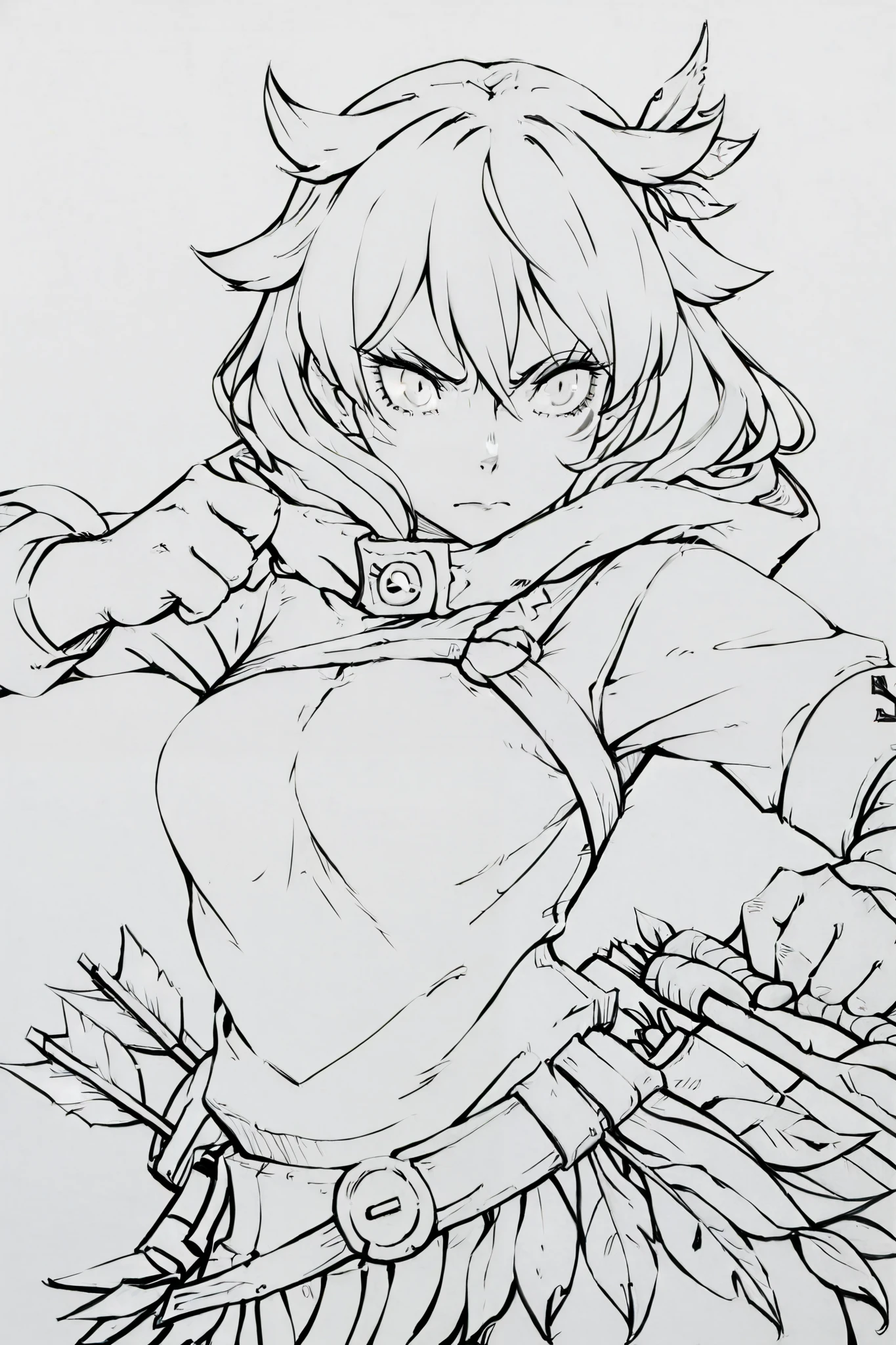 
score_9, score_8_up, score_7_up, score_6_up, score_5_up, score_4_up,  
BREAK
(masterpiece: 1.0), best quality, perfect anatomy, perfect composition, perfection, 
BREAK
line-art, lineart, monchrome, greyscale, masterpiece. kdm style, no color
BREAK
1girl, huntress, holding bow, hair flaps, round eyes, leaf top, leaf skirt, arrow quiver, feather in hair, slender, graceful, defverned eyelashes 
