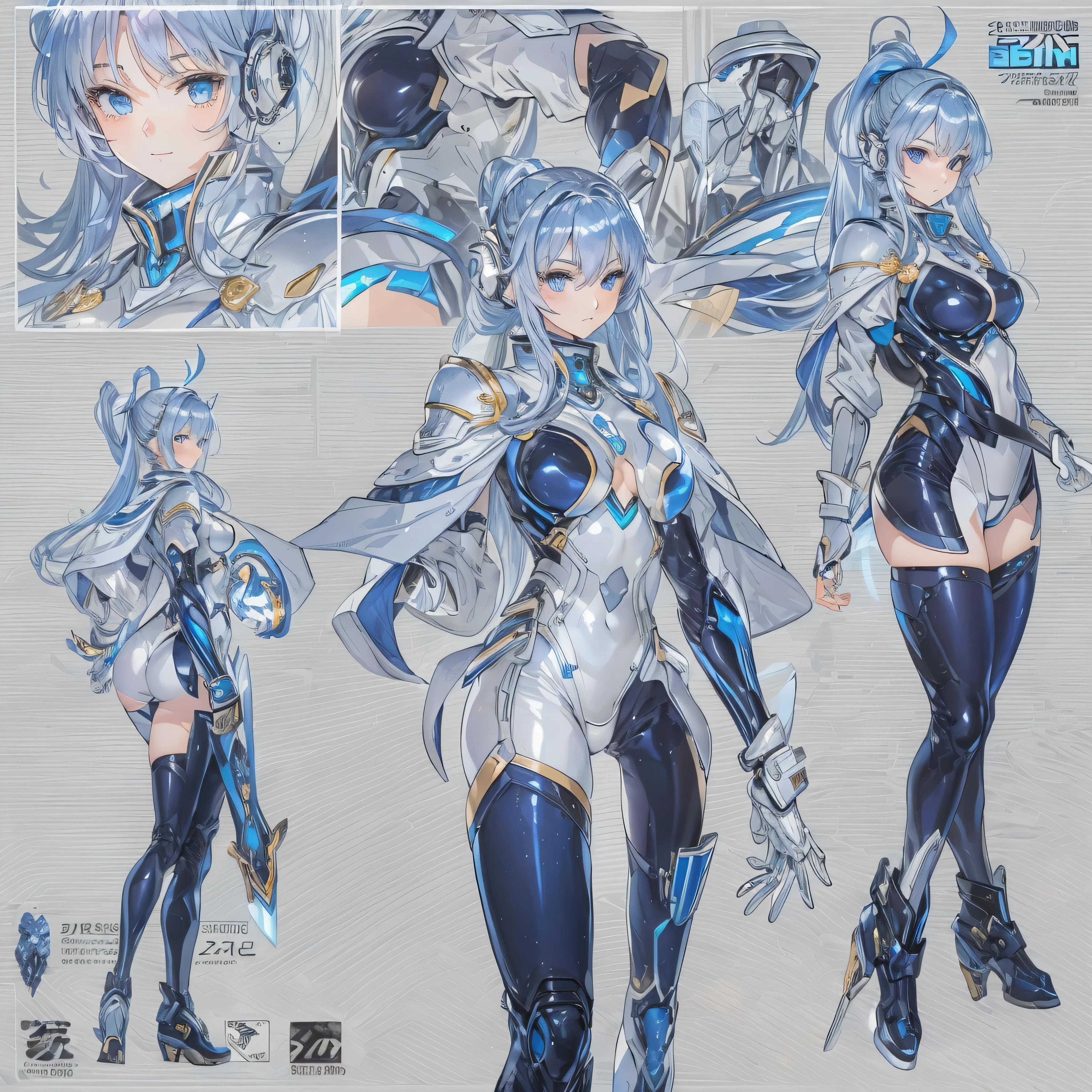 multiple views, pencil sketch, (sketch:1.25), best quality, Line draft, highres, (ultra-detailed:1.1), (illustration:1.1), (infographic:1.2), (solo), perfectly drawn hands, standing, cohesive background, paper, action, (character design:1.1)