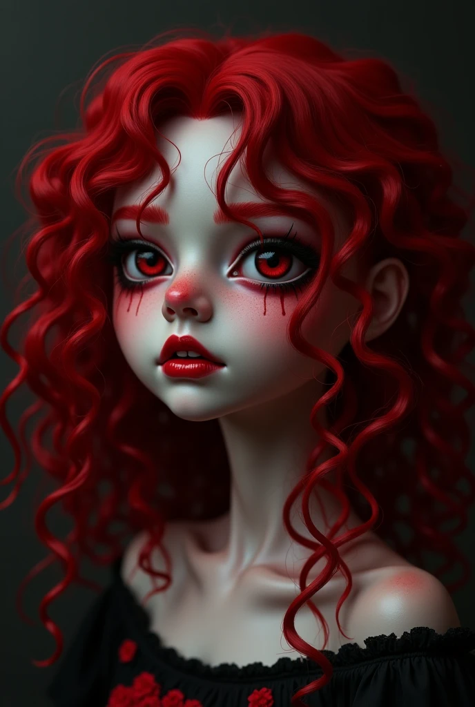 Creepy doll with soul-piercing gaze, LED Lighting, <lora:Melting_world:0.8>, <lora:gorgoeus_splash_of_vibrant_paint:0.7> Gorgeous splash of vibrant paint