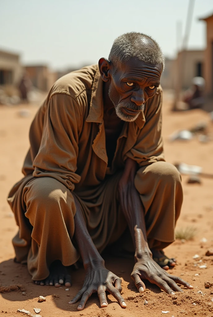 A SLAVE SITTING BY THE DOOR POSTS