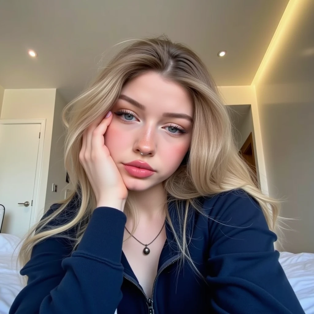 Arafed Woman lying in bed with her hands on her face, Violeta Myers, 18 anos, angelablanca, look sexy at the camera, ela tem cerca de 2 0 anos, ela tem cerca de 20 anos, de 19 anos, 2 modelo feminino de 4 anos, modelo de instagram, Retrato de Sophie Mudd, Boa jovem