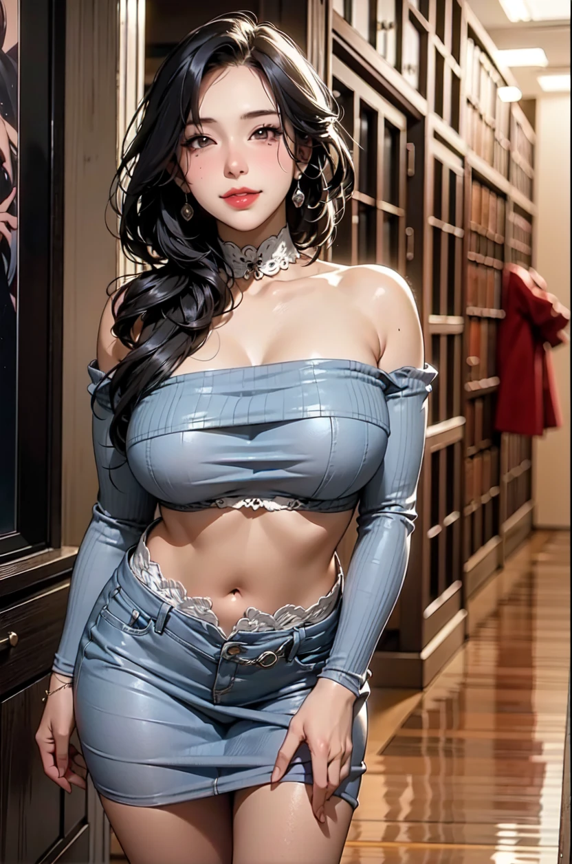 Close de uma mulher posando para uma foto com uma camisa branca, Jeans curtos, deusa japonesa, enorme foto deslumbrante da deusa, sala, sfw, vestido sexy,! , sala, plenitude, breast coverage and sfw, grosso,!!, corpo perfeito, covering sfw,, breast plenitude