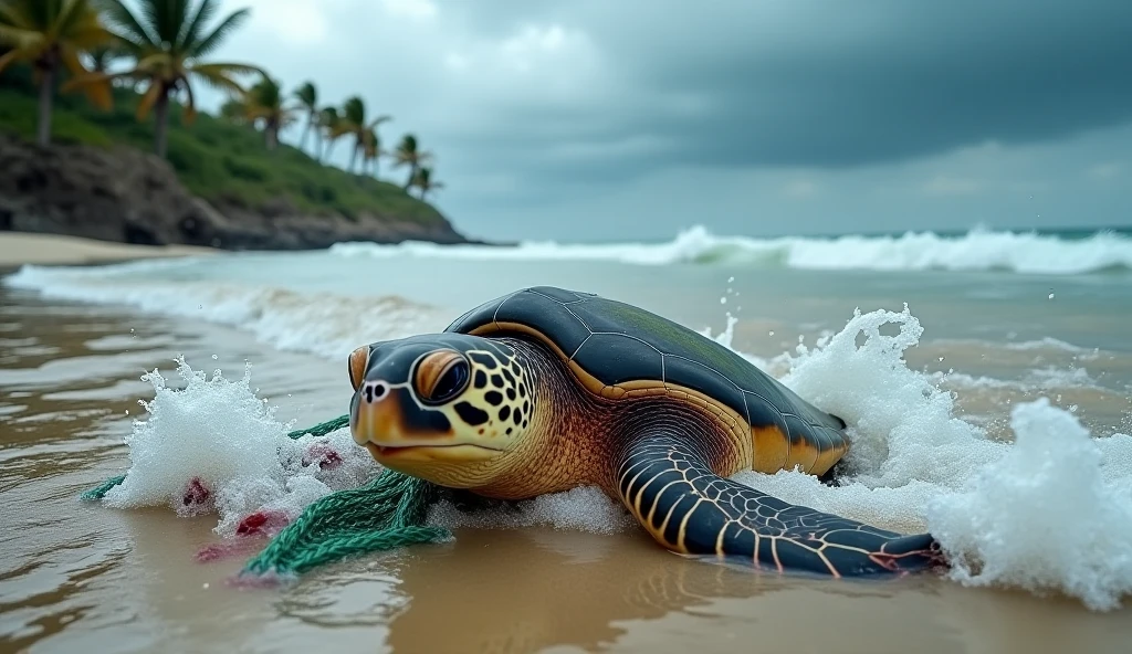 Una tortuga en la tierra y necesita agua llega ala playa y nada 😃 y se va a. Al mar 🌊 y un humano s está a ogando