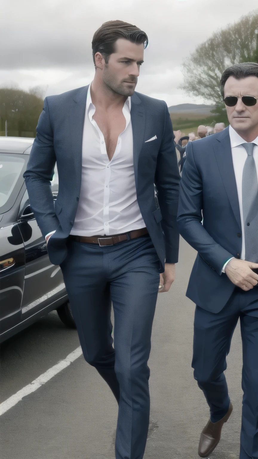 Grant Gustin and Brandon Routh big bulge boner