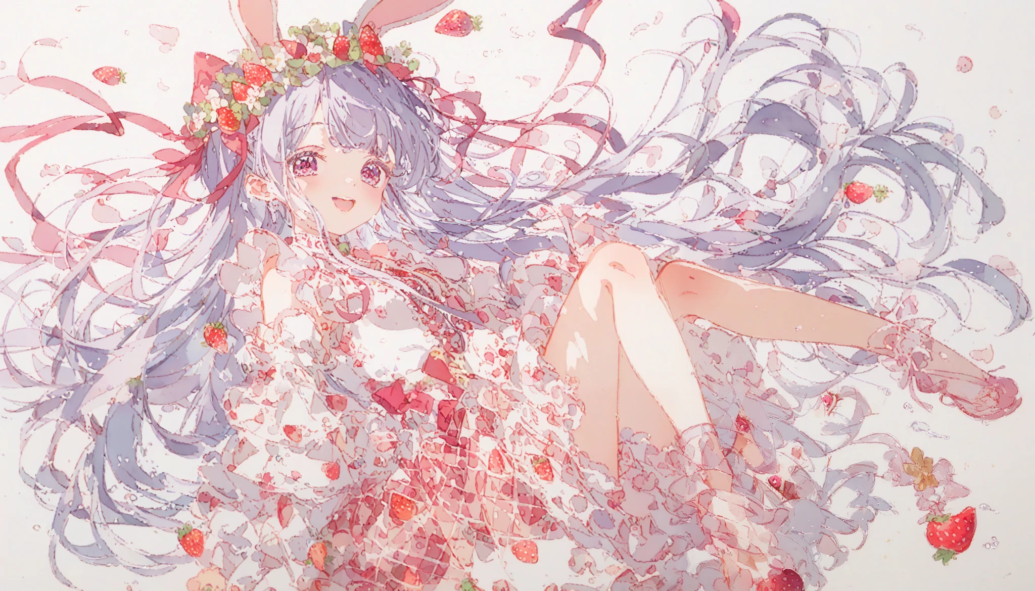(flat color),(colorful:1.1),(masterpiece:1.2),best quality, masterpiece, highres, original, extremely detailed 8k cg wallpaper,
(Fantasy style), no clothes, wide shot, sheer dress,
autumn plant, autumn leaves,
(colorful:1.3),
[ (
(((no hair,simple hair))), (head is covered by flowers and blossom:1.2025), high quality,flowers and blossom with body , flowers around head,[(simple flowers hair):blossom:0.7], light particles, black background, ((head surrounded by flower)),(((head surrounded by colorful petals and blossoms))), looking at side,(original:1.1025), diffusion lighting, abstract,
),
dream of flowers, in a flowery bed, waiting for the next spring,
(((body covered by flowers and blossom))),
(colorful hair),(high saturation),(hair surrounded by petals splashes),(hair surrounded by colorful dot),
:
(
(((no hair,simple hair))),
((she is in a flower blossom stetch to the edge of screen)),
(blossoms on head, blossoms with body:1.2),
(petals and blossoms_print_on_head:1.35),
((detailed flowery meadow with petals and blossoms on head):1.2), (flowers filled the screen),
):0.5]
(white underwear:1.3), (white brassiere:1.3), (White socks:1.555)