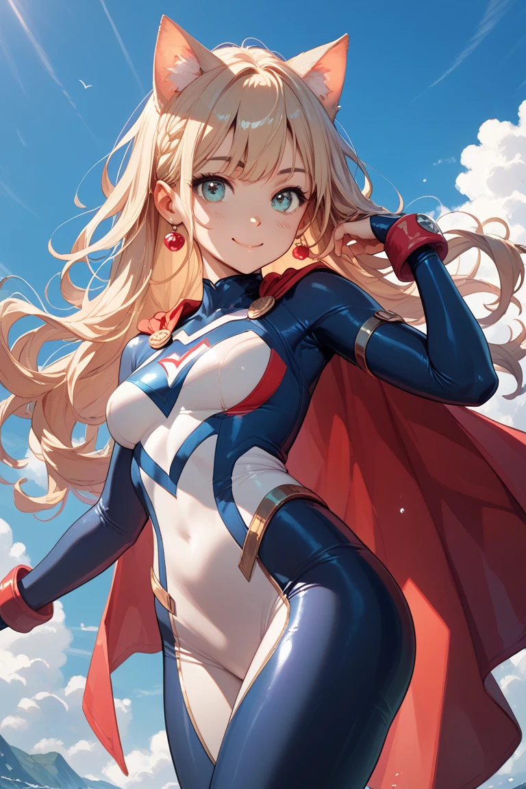 capitana marvel. beautiful 22 year old superhero girl. cabello rubio brillante sonrisa, rubor, ojos celestes. pechos grandes, disfraz de superheroe azul y amarillo. volando por el cielo , cabello rubio . piel clara rubia. pechos grandes. cuerpo completo, super girl suit. Super Short skirt, cleavage, tiny suit, trasero grande, sexy girl, showing more skin, side boob, tiny top suit, hard niples, super short skirt, tight suit, mostrando ombligo, escote enorme