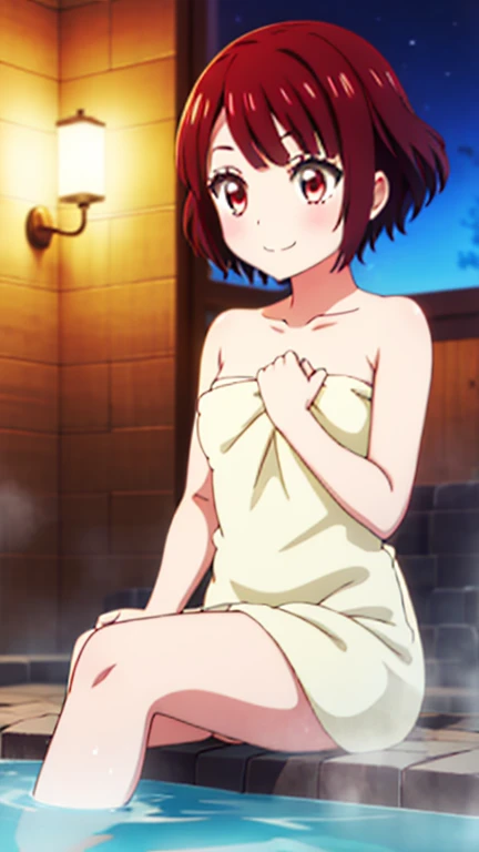 ((pixel-perfect, detail-perfect))), solo female nude, 1girl, Nico yazawa, eyes red, smile, completely nude, sauna, vagina dripping urine, armpit, open legs, masturbating, flat filesize, ultra quality high
