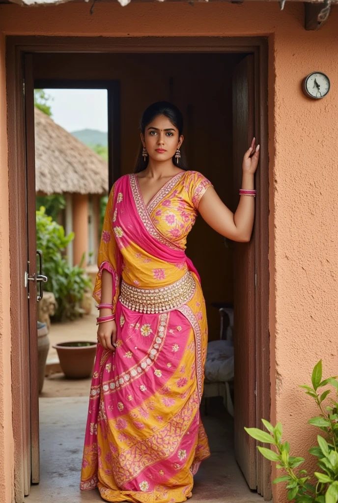 6 feet tall beautiful Indian girl with big wearing maxi.
