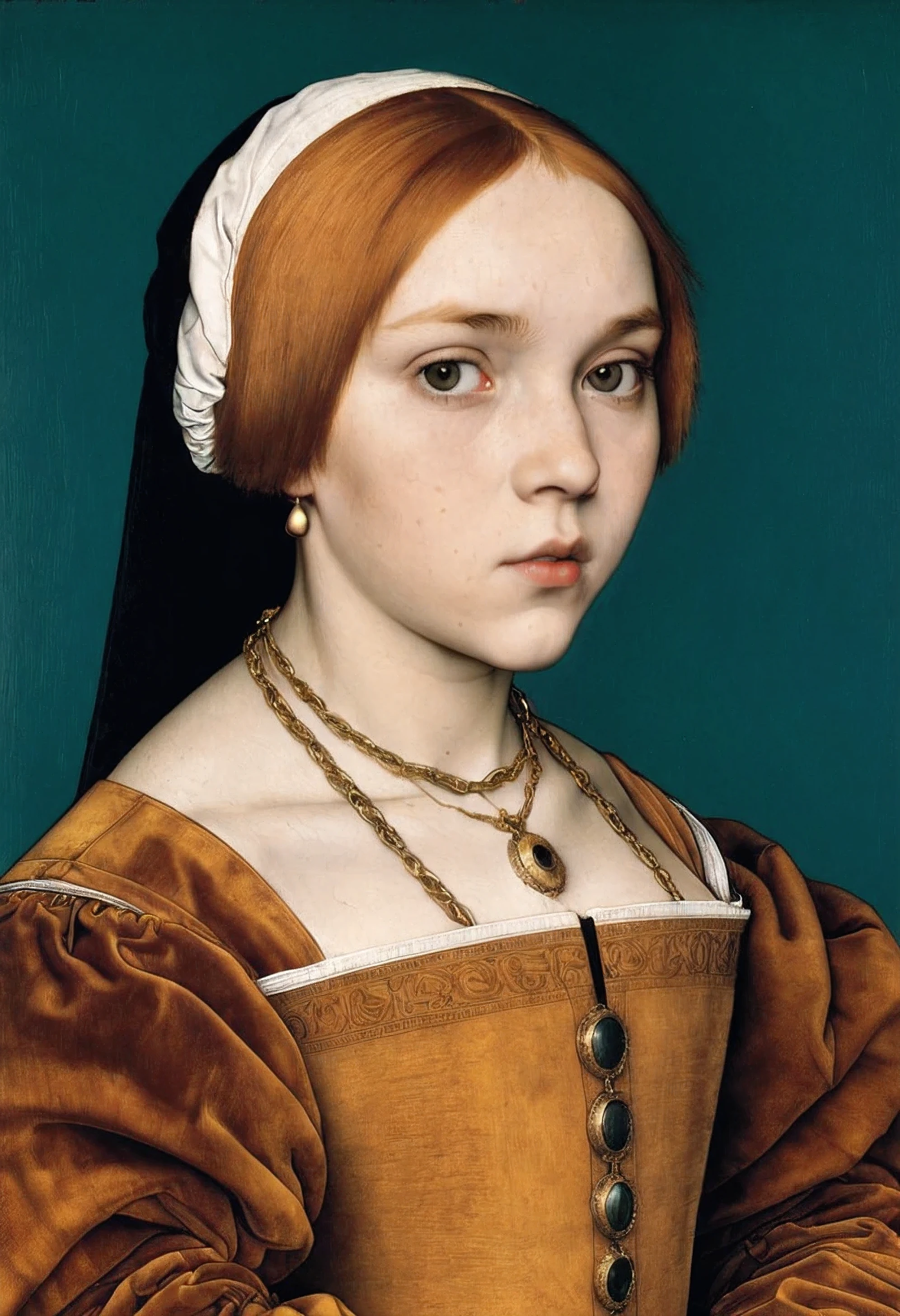 young girl, творческая импровизация (Created by Hans_Holbein)
