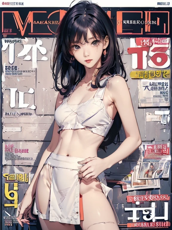 1 girl, photo assignment, model, magazine cover, beautiful model, cute, small, perfect hands, Loli, in underwear, knee pose, hands-free, masterpiece, full body, armpits, provocative look, ahegao, gravure model, beautiful photography, hd, perspective from above
