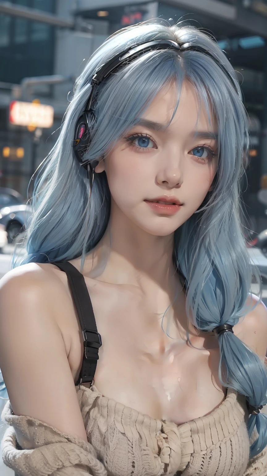 Saggy breasts,Mature Woman,Huge breasts, Huge breasts, (((Face Focus))),alone,Grin,Blonde Hair,bag,Black sweater dress, Tree-lined street,Cowboy Shot,Off the shoulder,fix,choker,compensate,Grey Eyes,Twin tails, Curly Hair,Dark brown pantyhose,teasing,(Blue hair inside),eye shadow, Pink Lip,Glossy eyelashes,From above,From the side,(((nsfw0.8))),