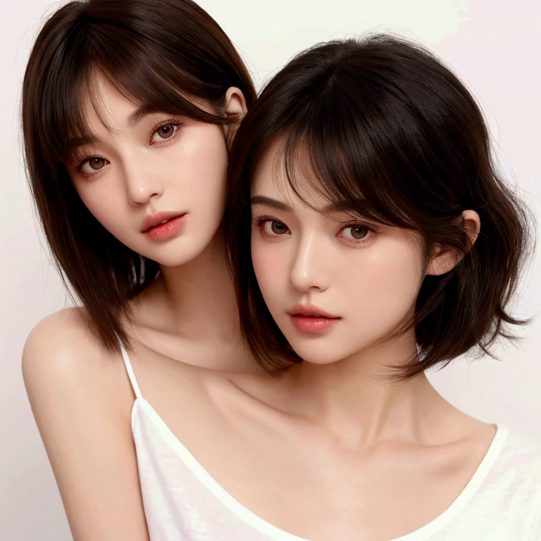 Girl, Single, Best Quality, Upper Body, Beautiful, Pretty, Radiant, Breast-Large, Short Hair