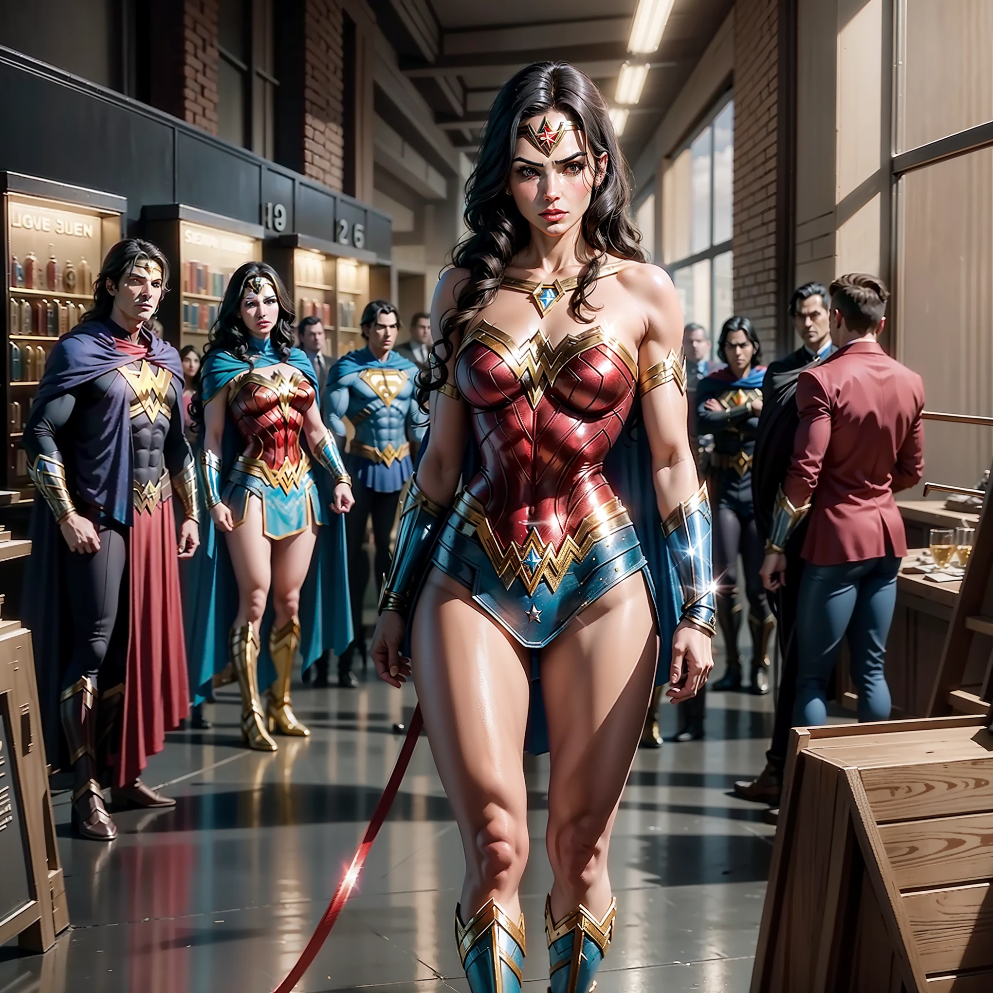 Wonder Woman, Lasso of Truth, League of Justice, Full Body